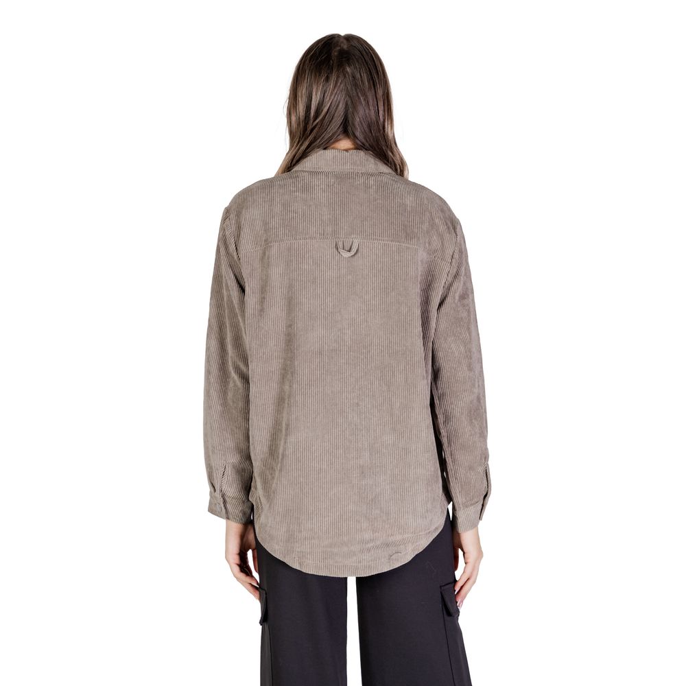 Jacqueline De Yong Beige polyesterskjorte