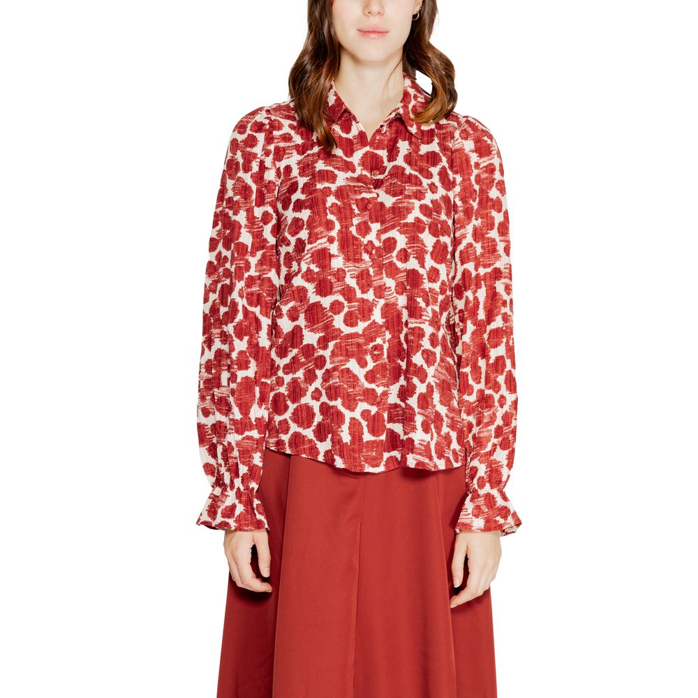 Vero Moda Rød Polyester Skjorte
