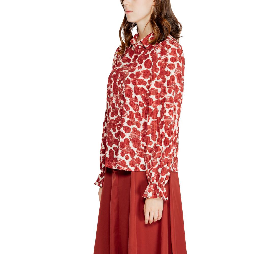 Vero Moda Rød Polyester Skjorte