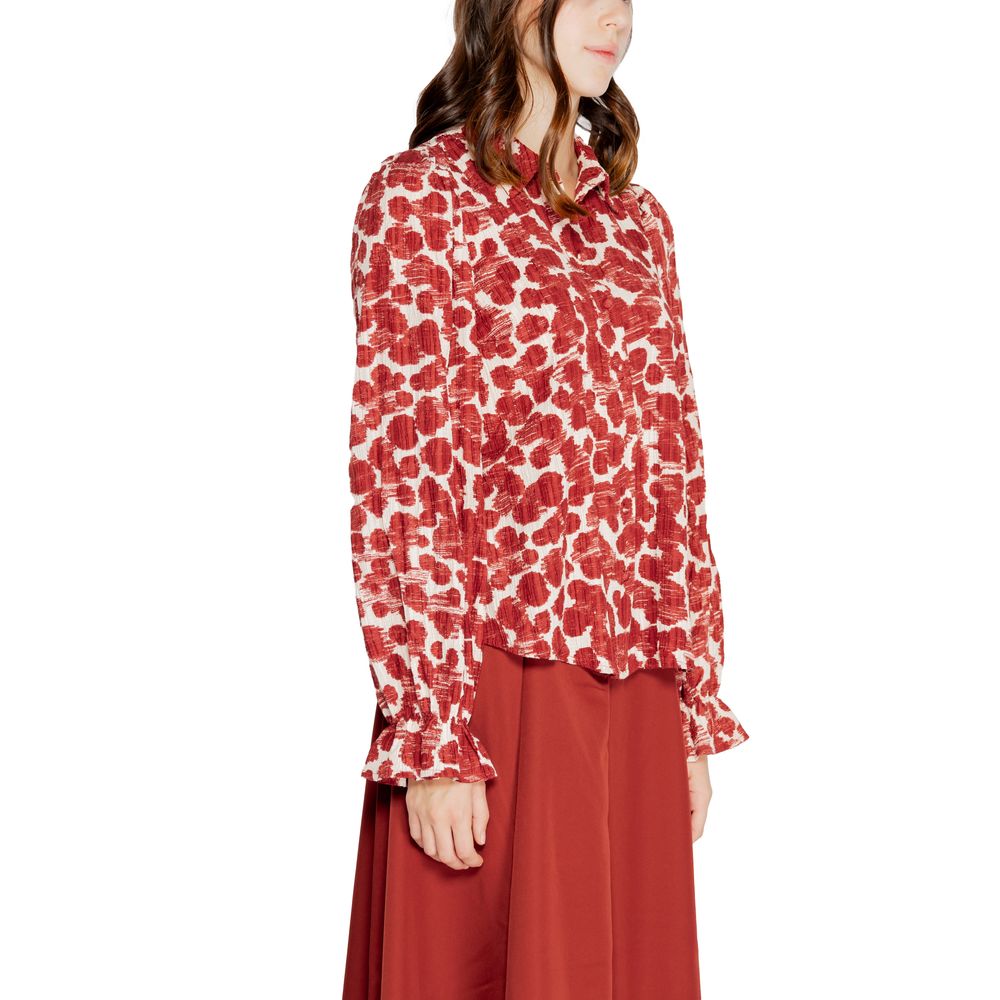 Vero Moda Rød Polyester Skjorte
