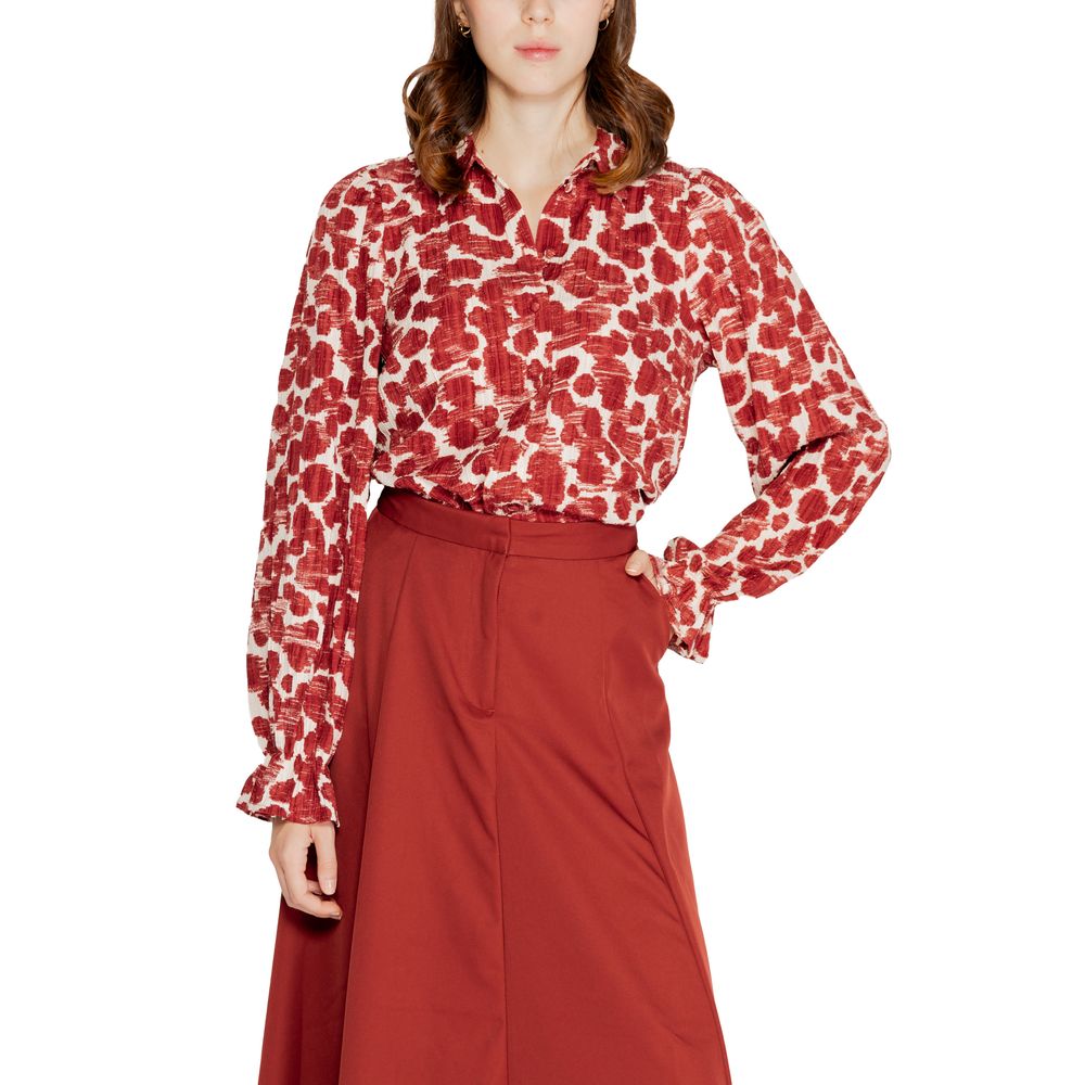 Vero Moda Rød Polyester Skjorte