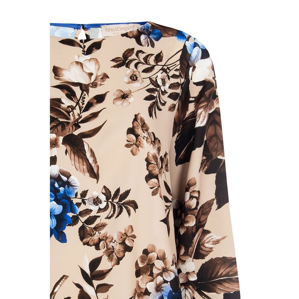 Rinascimento Blå Polyester Skjorte