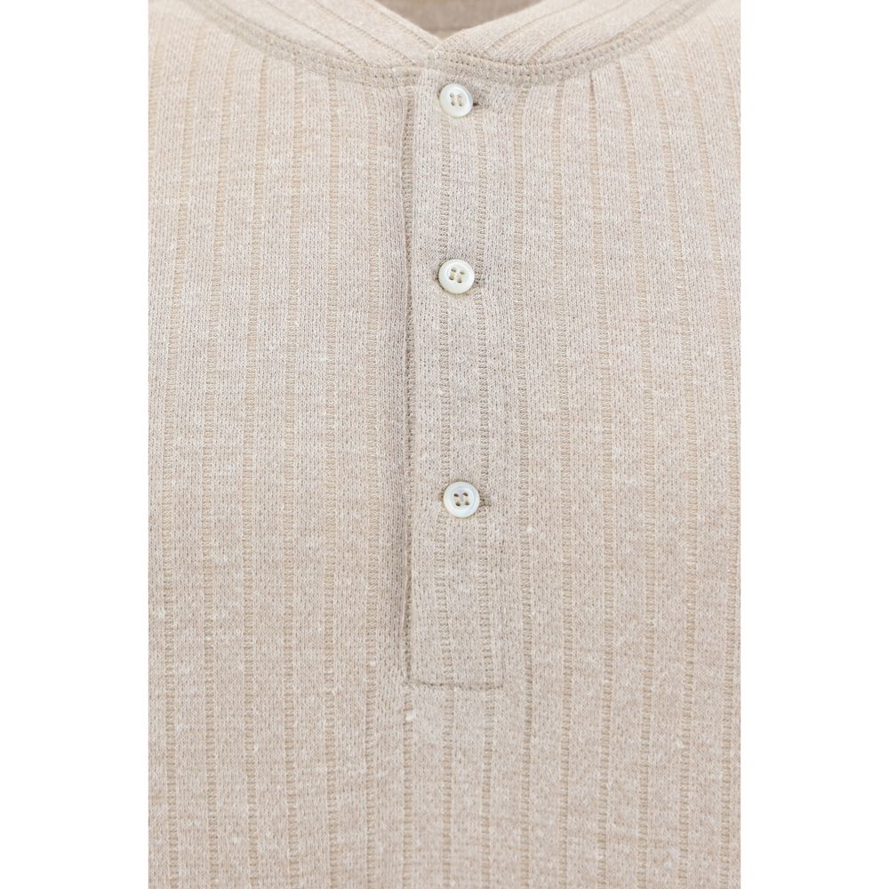 Brunello Cucinelli poloskjorte i hør