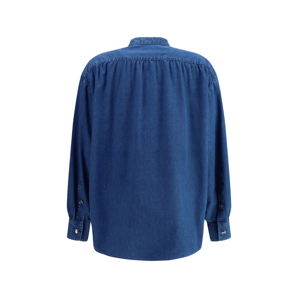 Valentino denimskjorter med flæser