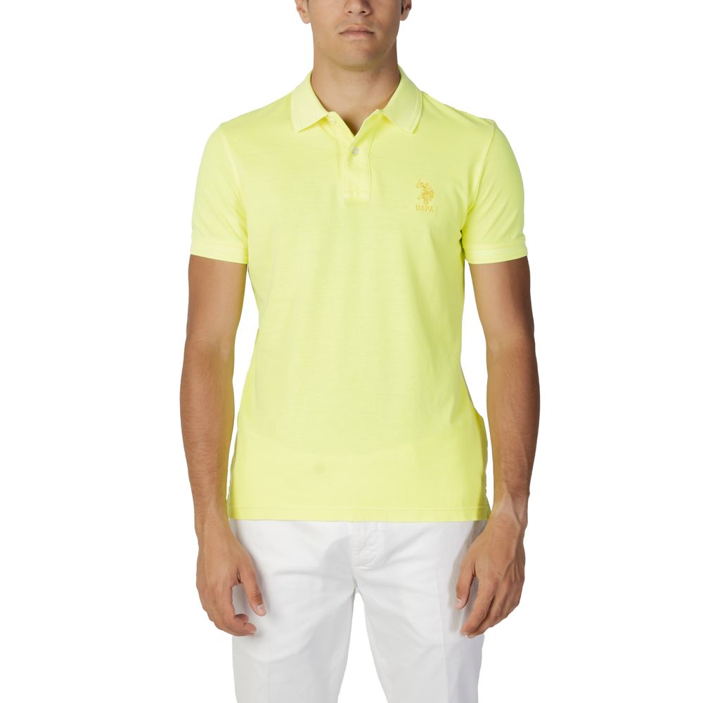 US POLO ASSN. Gul bomuldspoloshirt