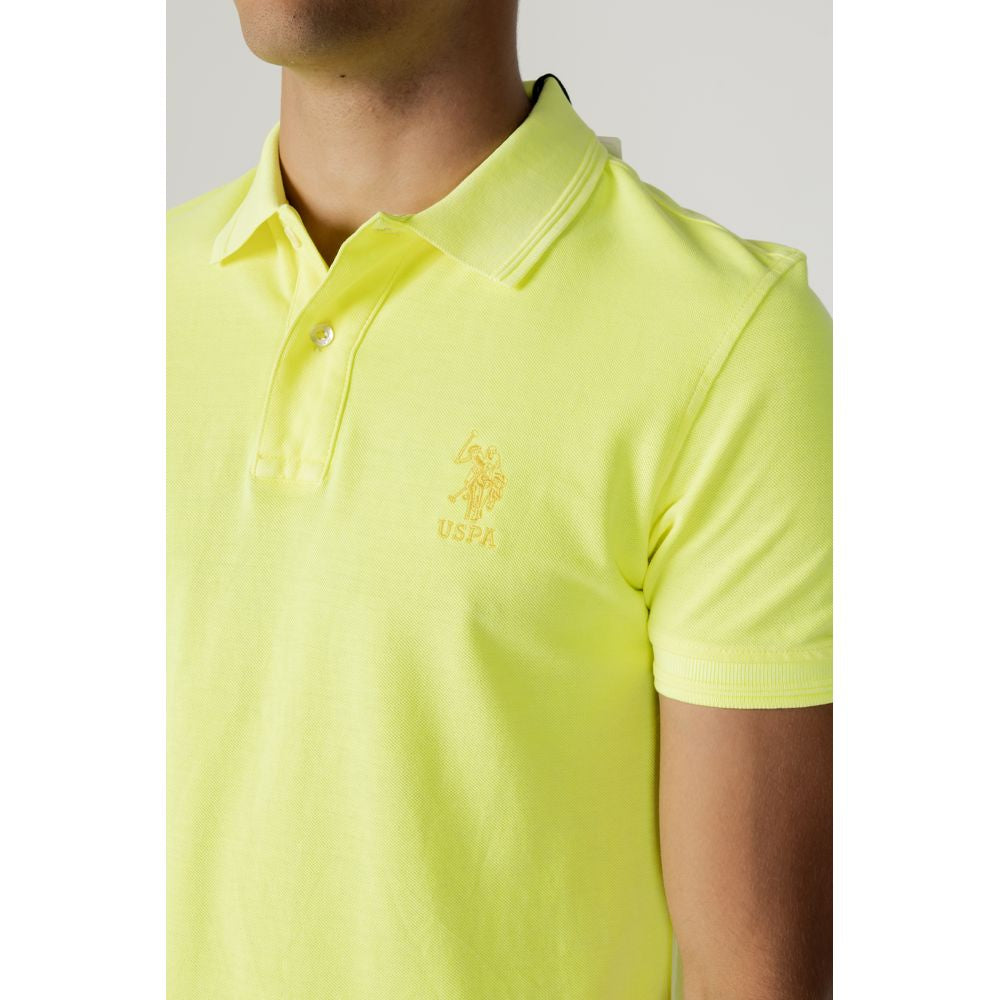 US POLO ASSN. Gul bomuldspoloshirt