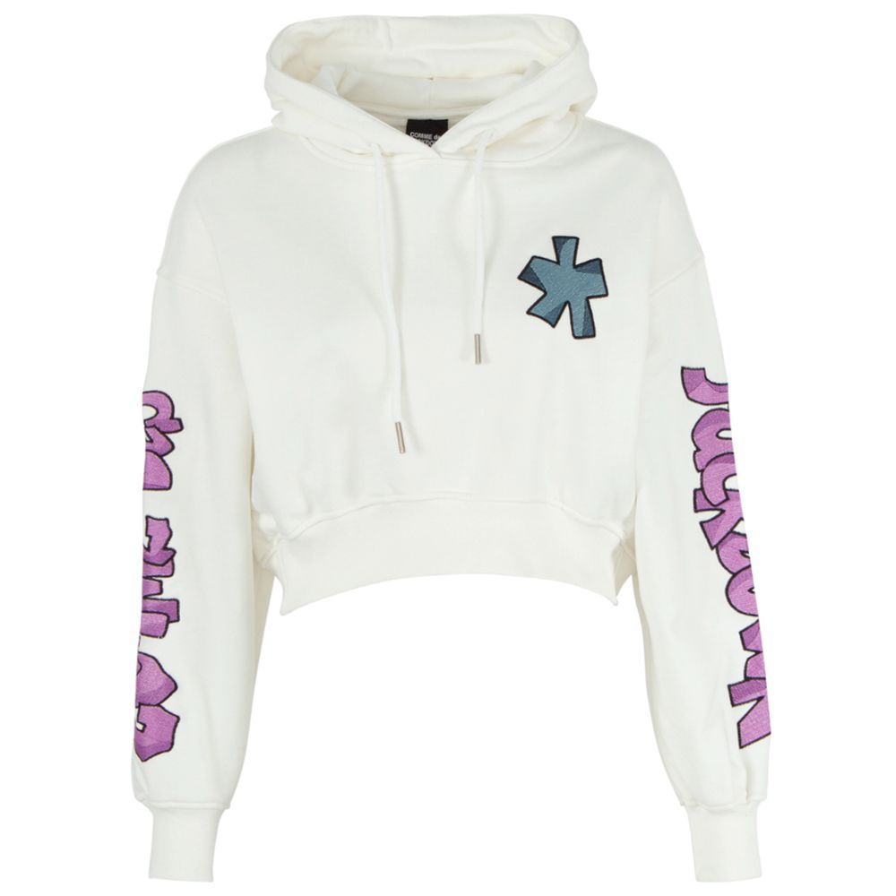 Comme Des Fuckdown Hvid Bomuldssweater