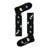 Happy Socks Black Cotton Tights & Sock