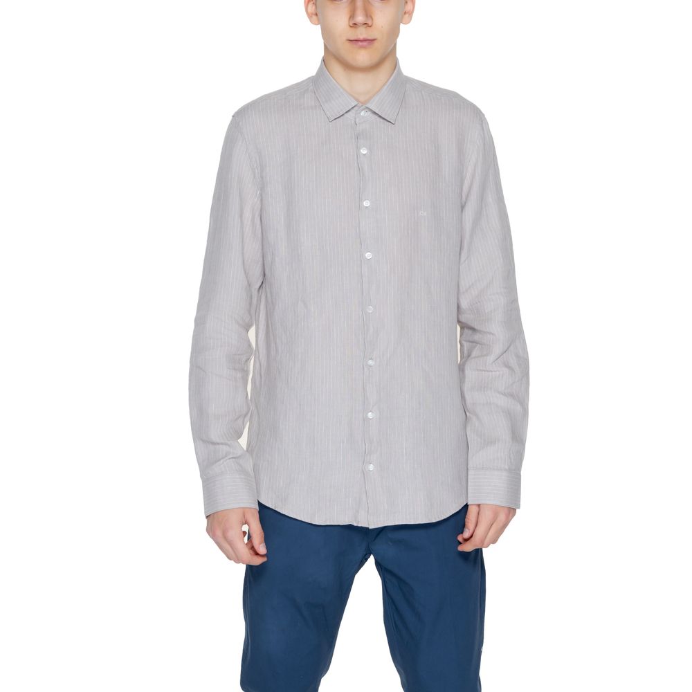 Calvin Klein Beige Hørskjorte