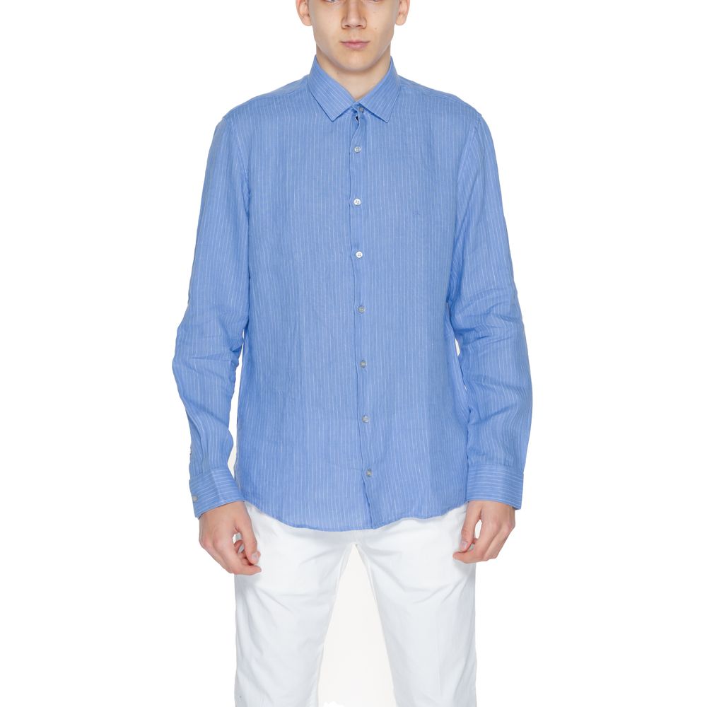 Calvin Klein Blå Hørskjorte