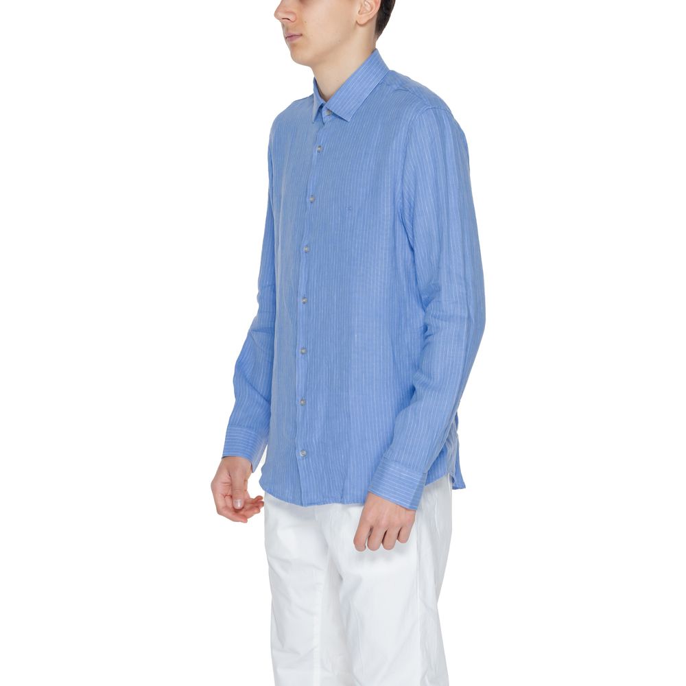 Calvin Klein Blå Hørskjorte