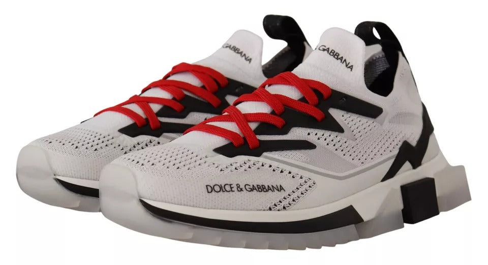 Dolce & Gabbana Hvide SORRENTO Sport Stretch Herresko Sneakers