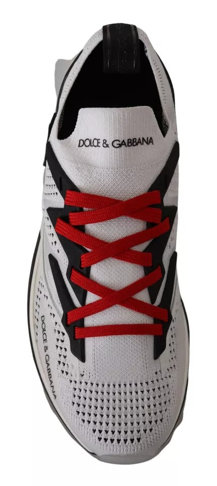 Dolce & Gabbana Hvide SORRENTO Sport Stretch Herresko Sneakers