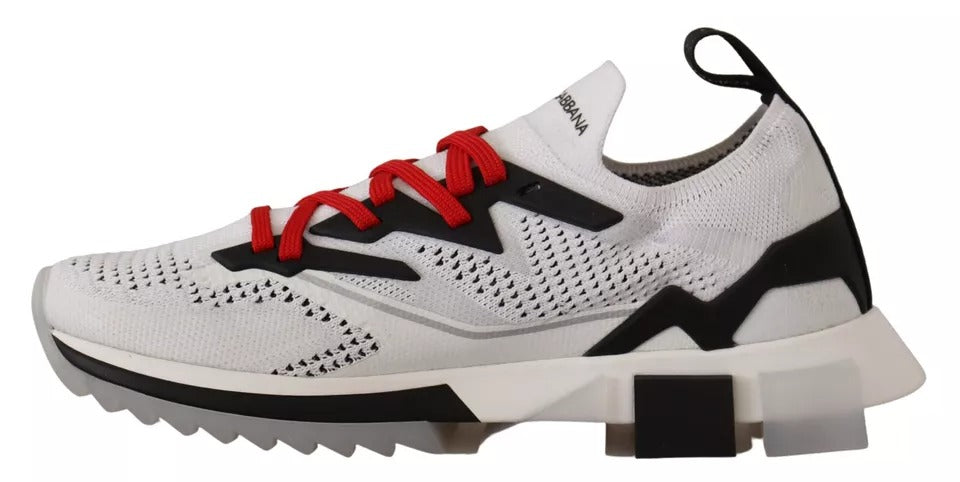 Dolce & Gabbana Hvide SORRENTO Sport Stretch Herresko Sneakers