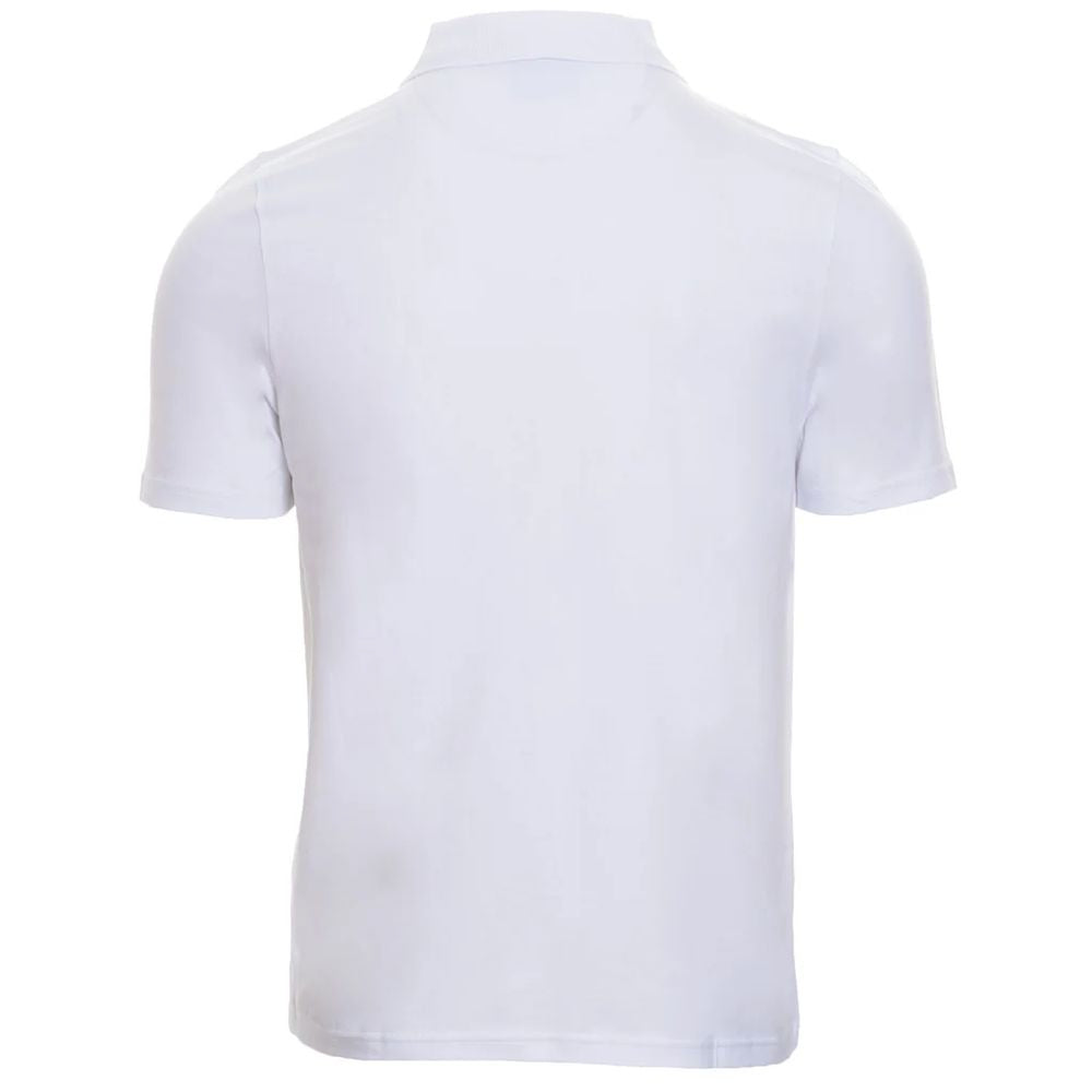 Alpha Studio Hvid Bomuldspoloshirt