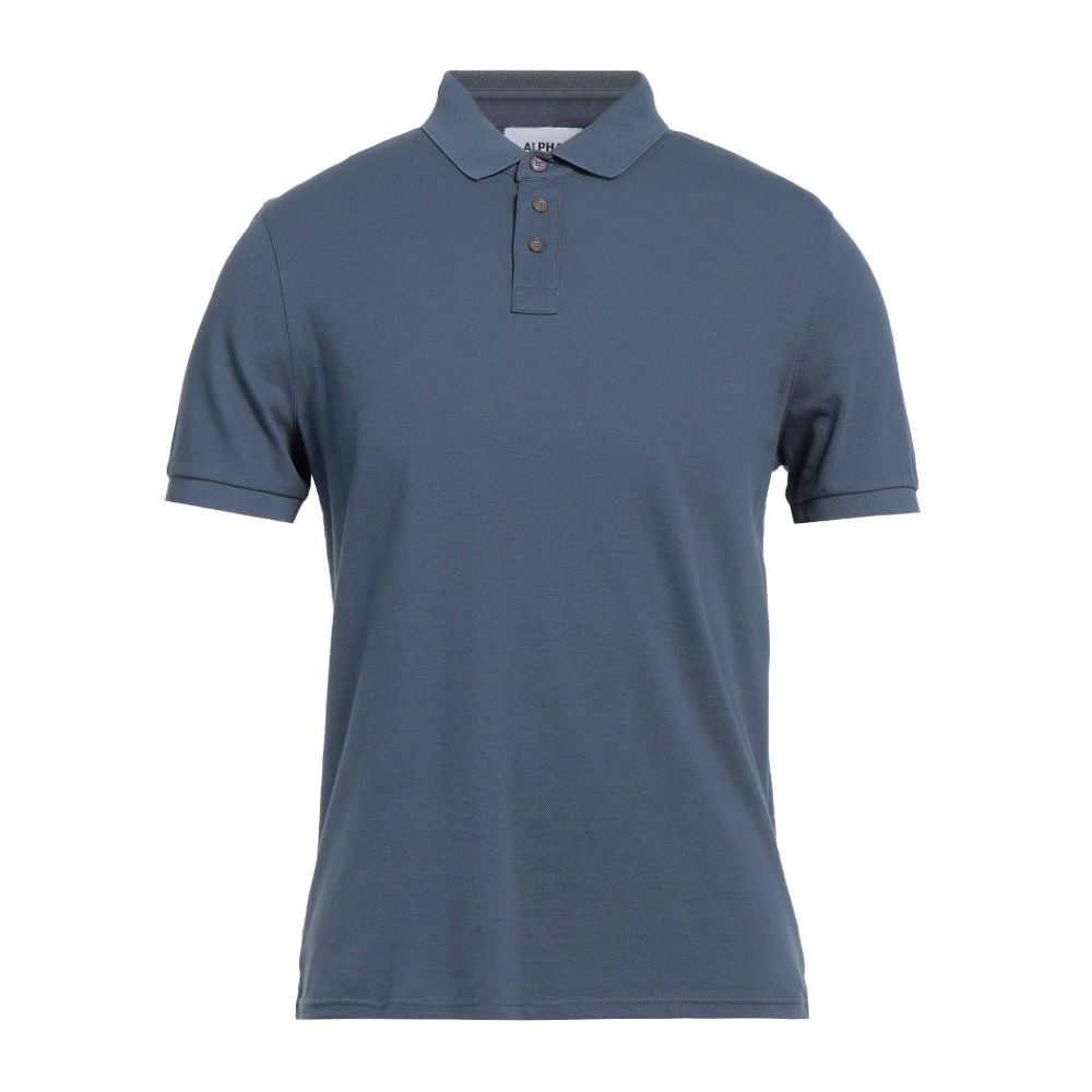 Alpha Studio Blå Bomuldspoloshirt