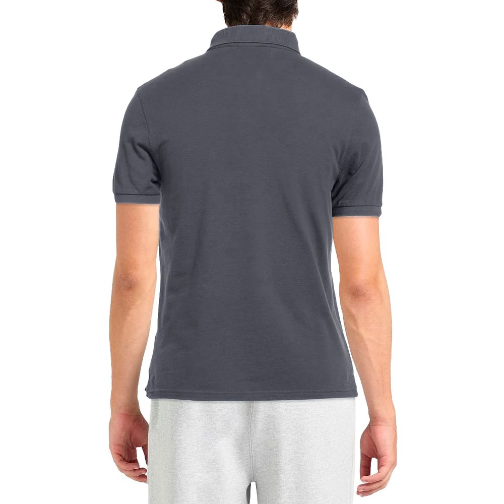 Alpha Studio Grå bomuldspoloshirt