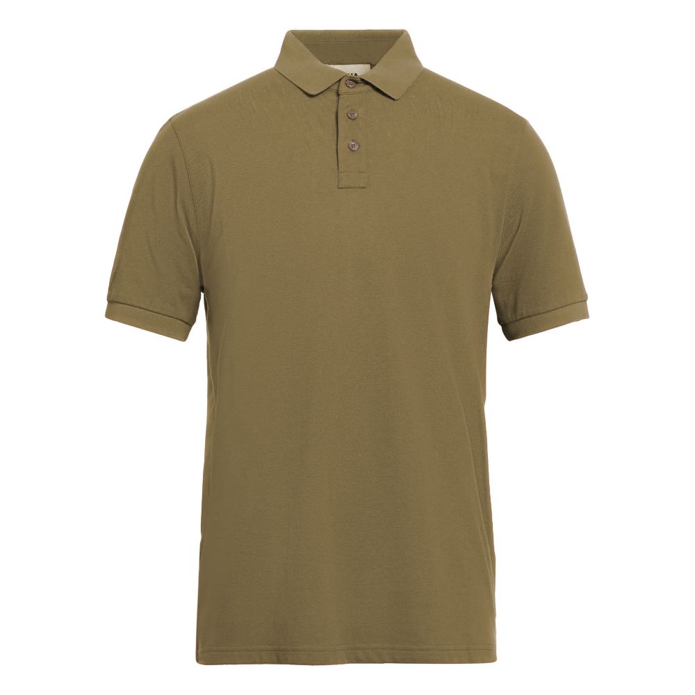 Alpha Studio Grøn Bomuldspoloshirt