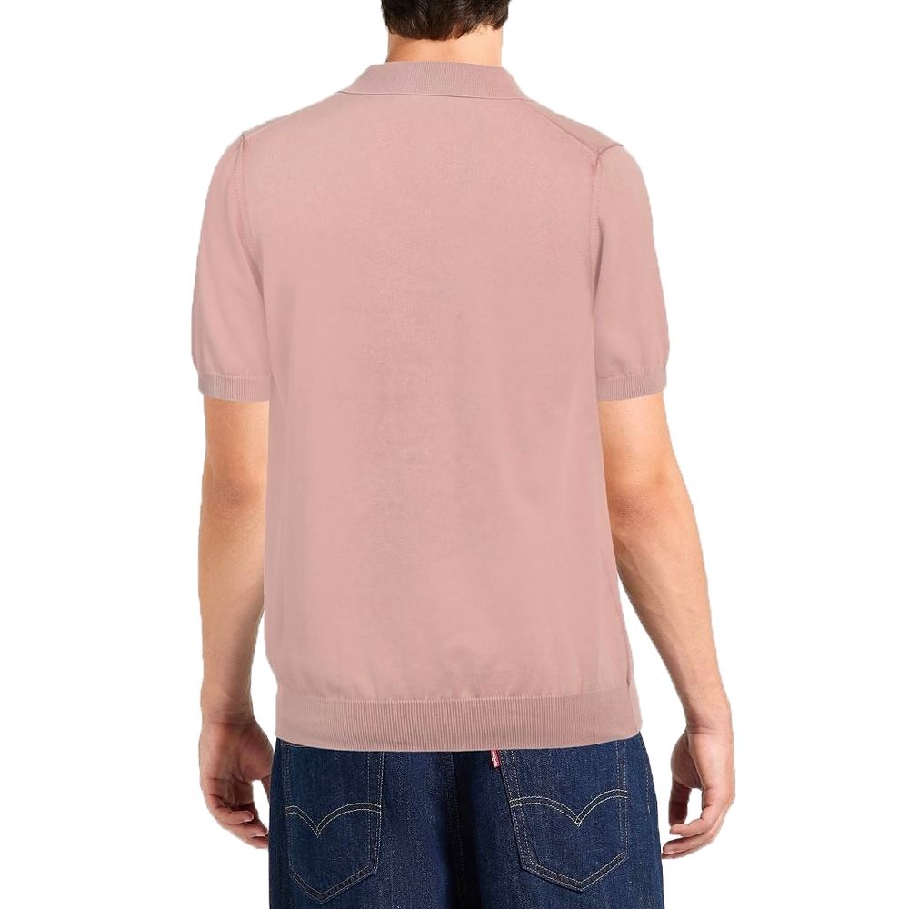 Alpha Studio lyserød bomuldspoloshirt