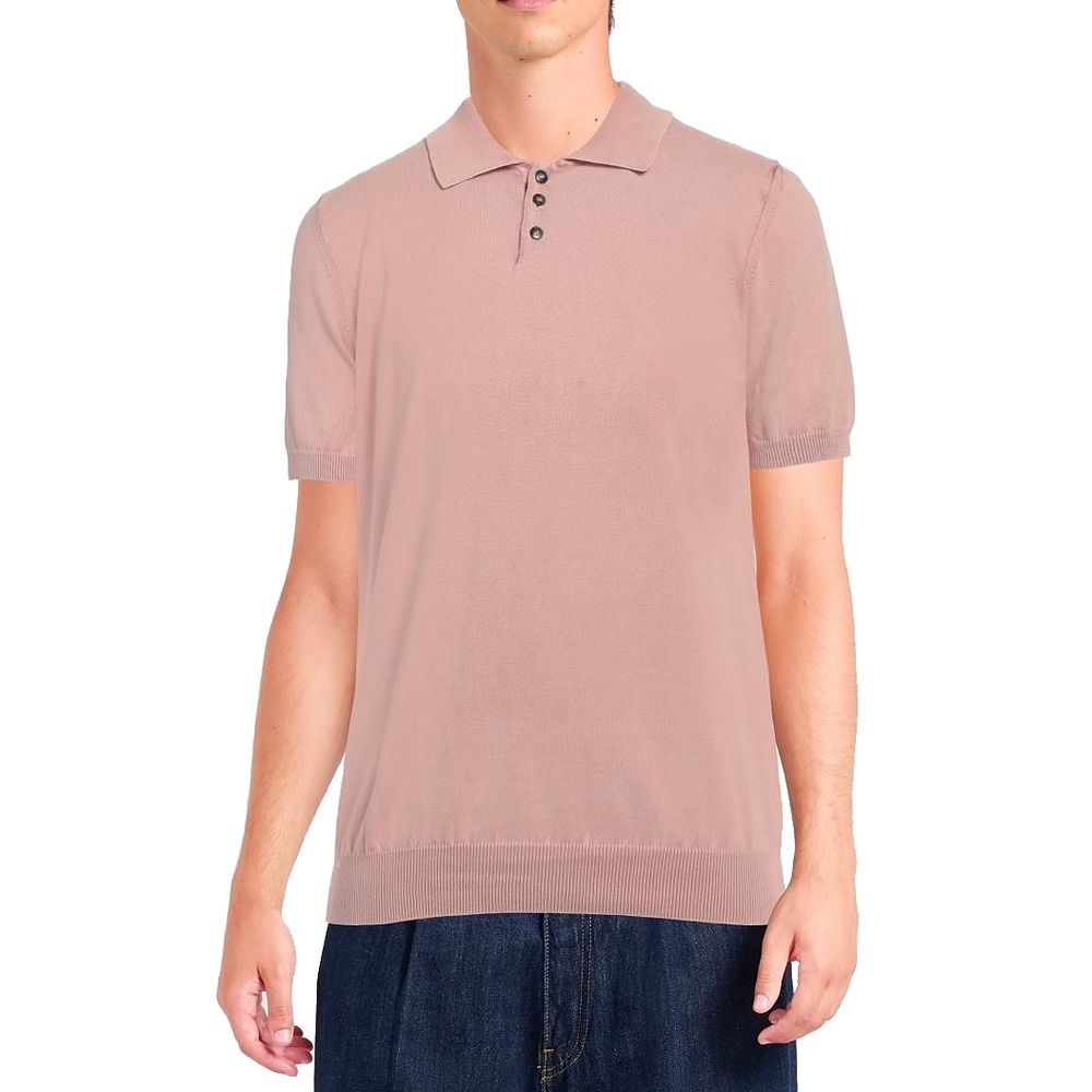 Alpha Studio lyserød bomuldspoloshirt