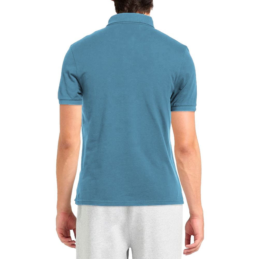 Alpha Studio Lyseblå bomuldspoloshirt
