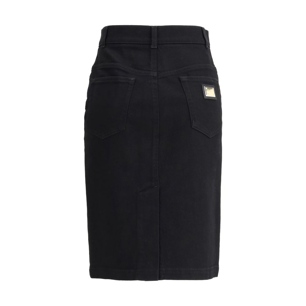 Dolce & Gabbana Denim midi-nederdel