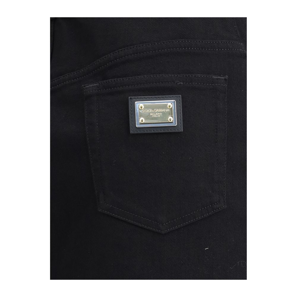 Dolce & Gabbana Denim midi-nederdel