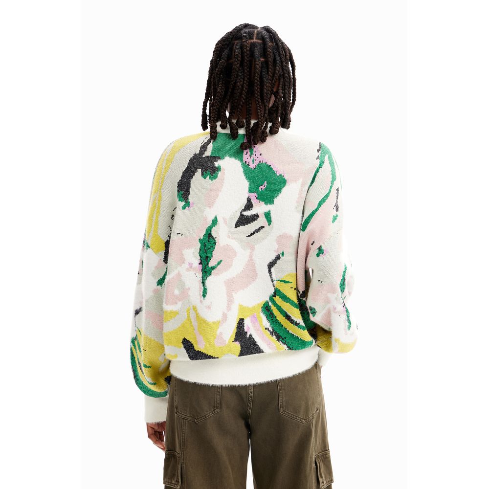 Desigual Cremefarvet Polyamid Sweater