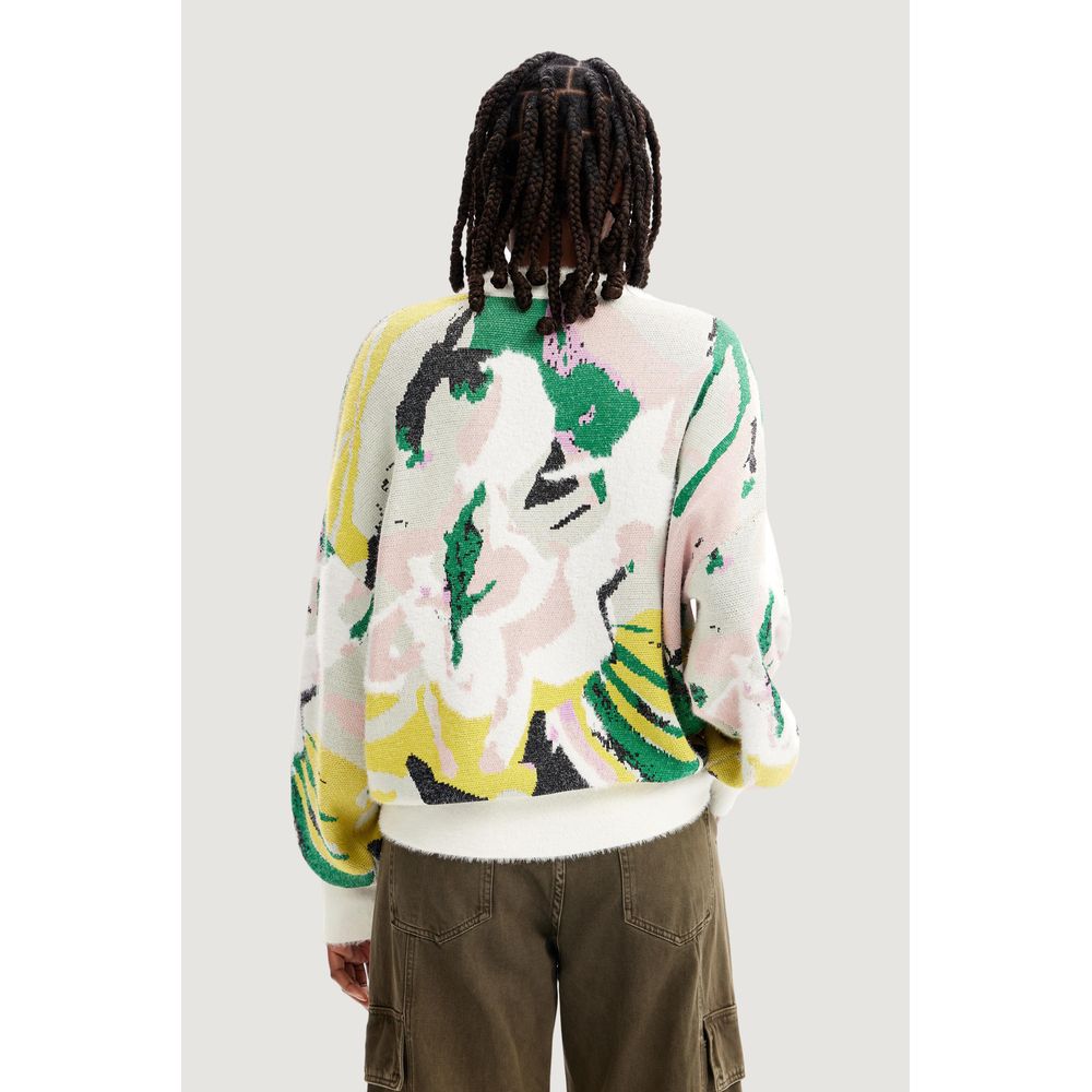 Desigual Cremefarvet Polyamid Sweater