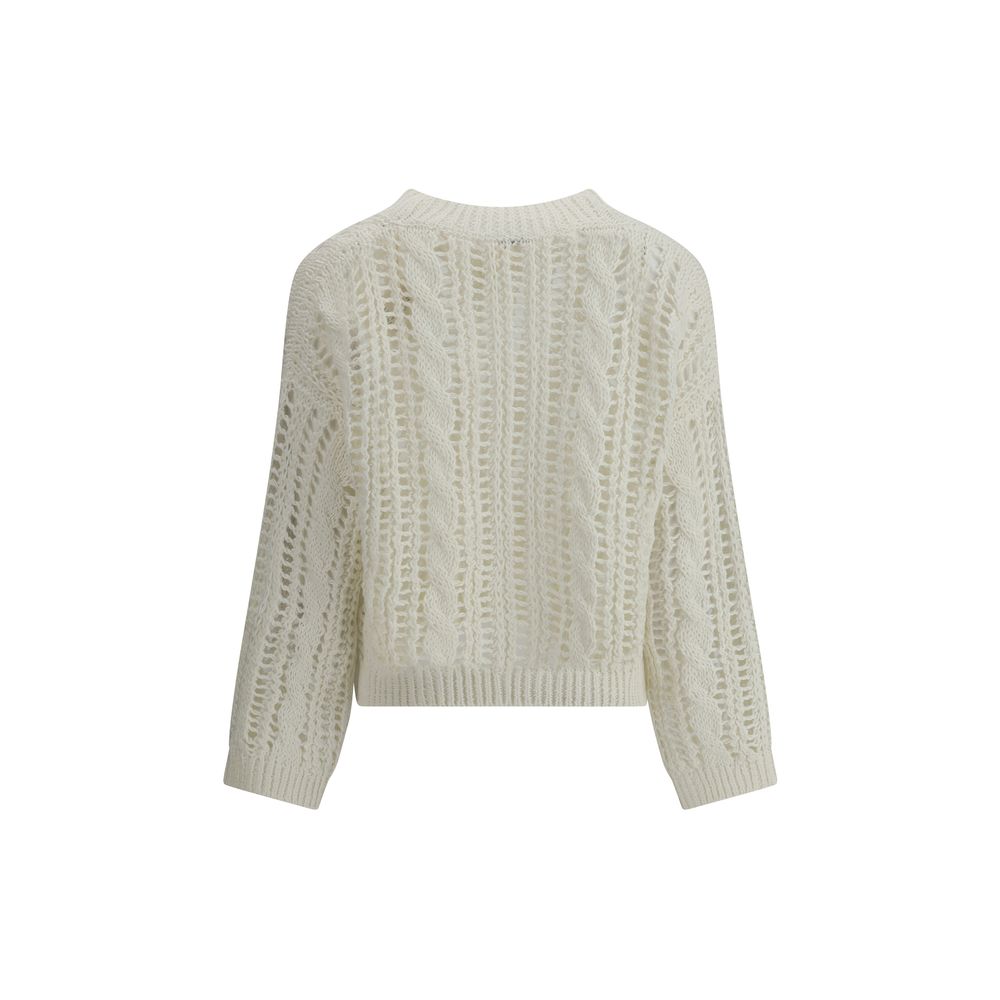 Brunello Cucinelli Blondestrikket sweater