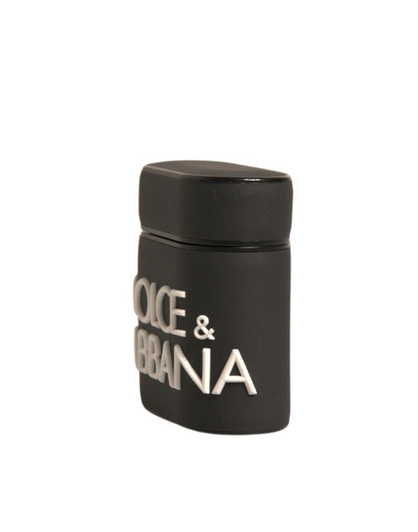 Dolce & Gabbana Sort/Hvid Silikone-Etuier til Airpods med Præget Logo