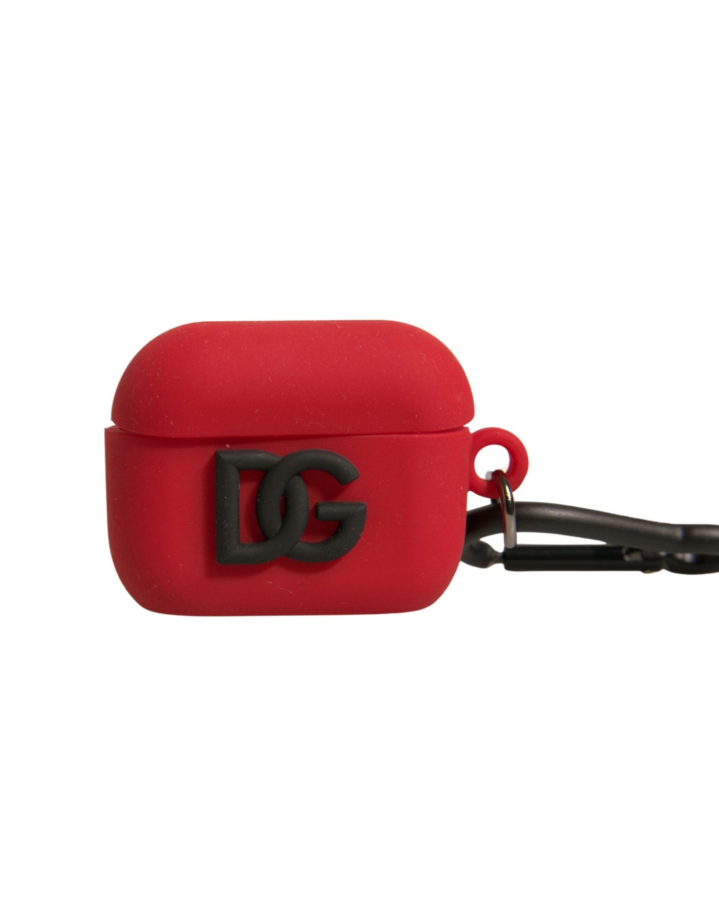 Dolce & Gabbana Rød Silikone Gummi Logo Præget Airpods Etui