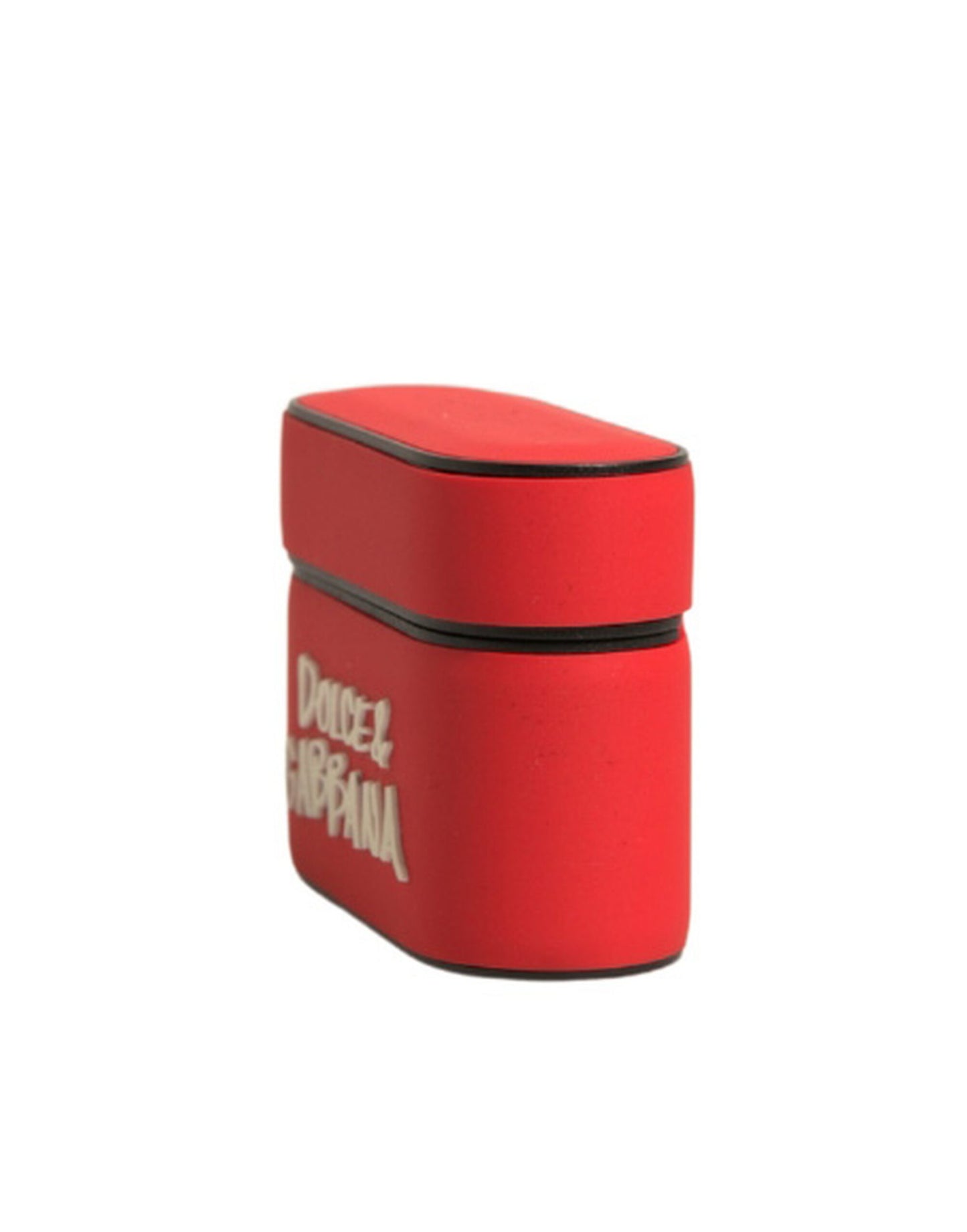 Dolce & Gabbana Rød PVC Præget Logo Plaque Holder til Airpods
