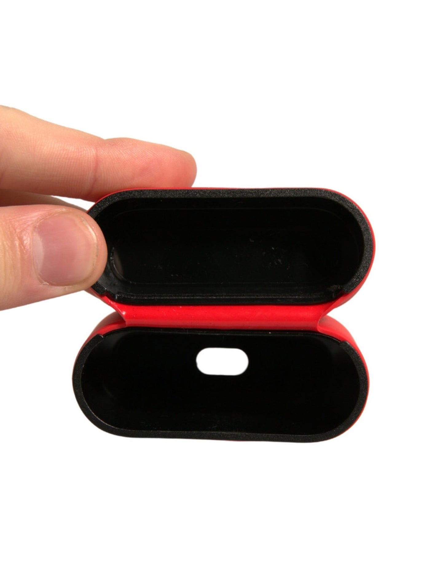 Dolce & Gabbana Rød PVC Præget Logo Plaque Holder til Airpods