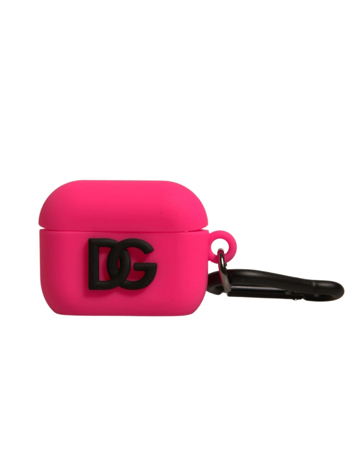 Dolce & Gabbana Pink Silikone Gummi Logo Præget Airpods Etui