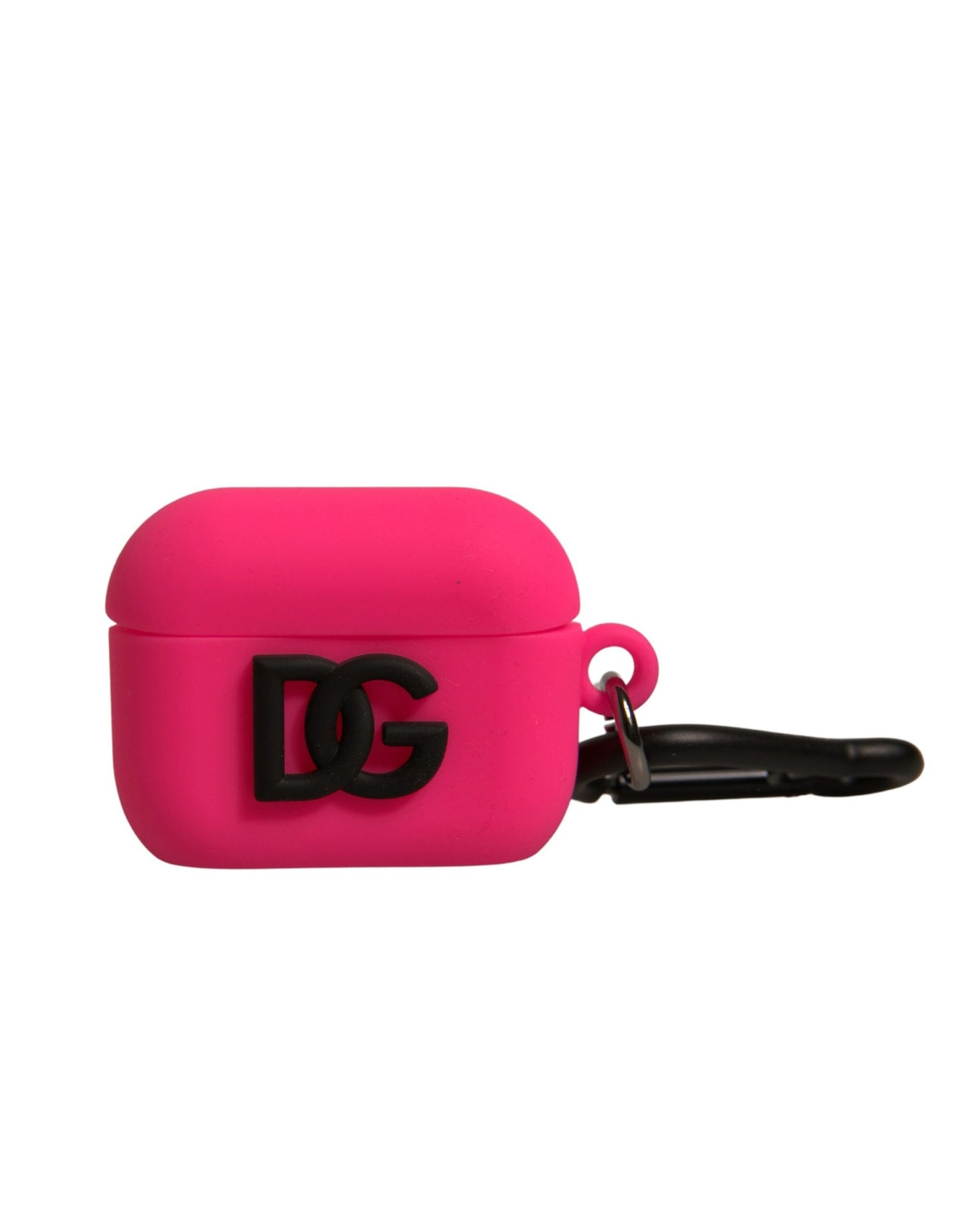 Dolce & Gabbana Pink Silikone Gummi Logo Præget Airpods Etui