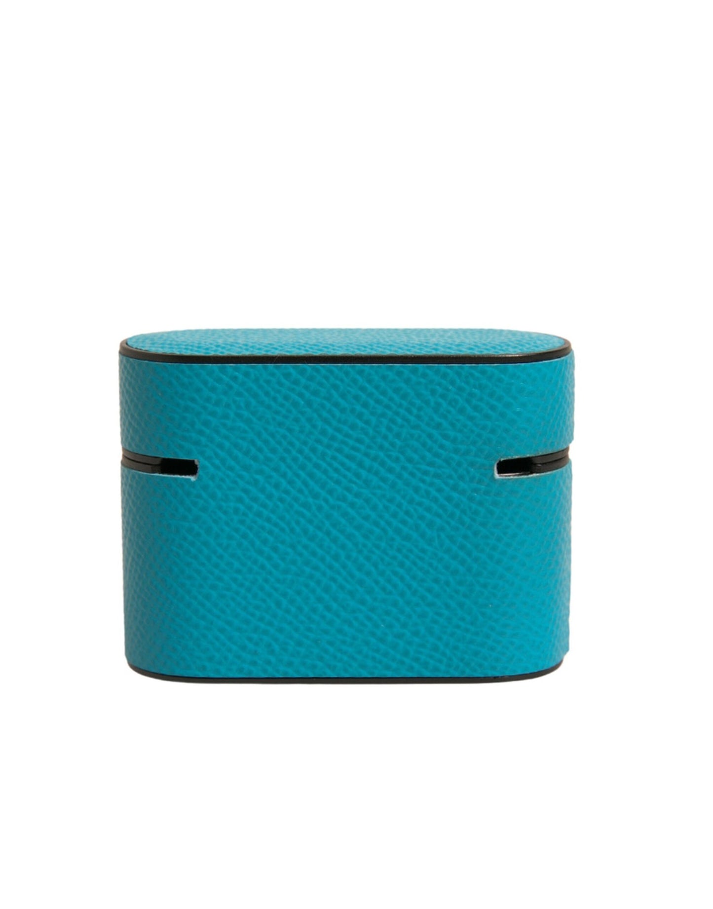 Dolce & Gabbana Grøn Læder Metal Logo Plaque Holder Airpods Etui