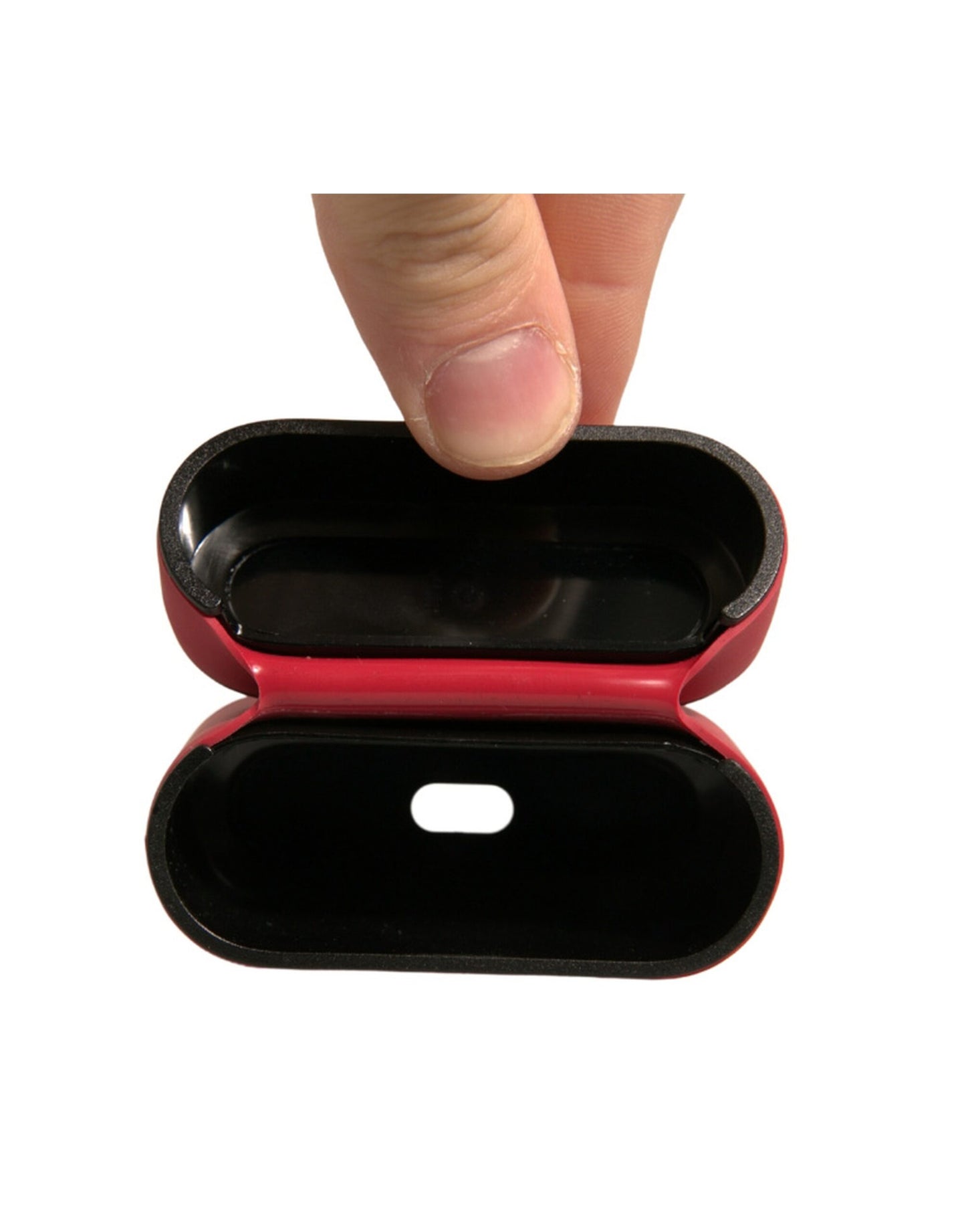 Dolce & Gabbana Rød PVC Præget Logo Plaque Holder til Airpods