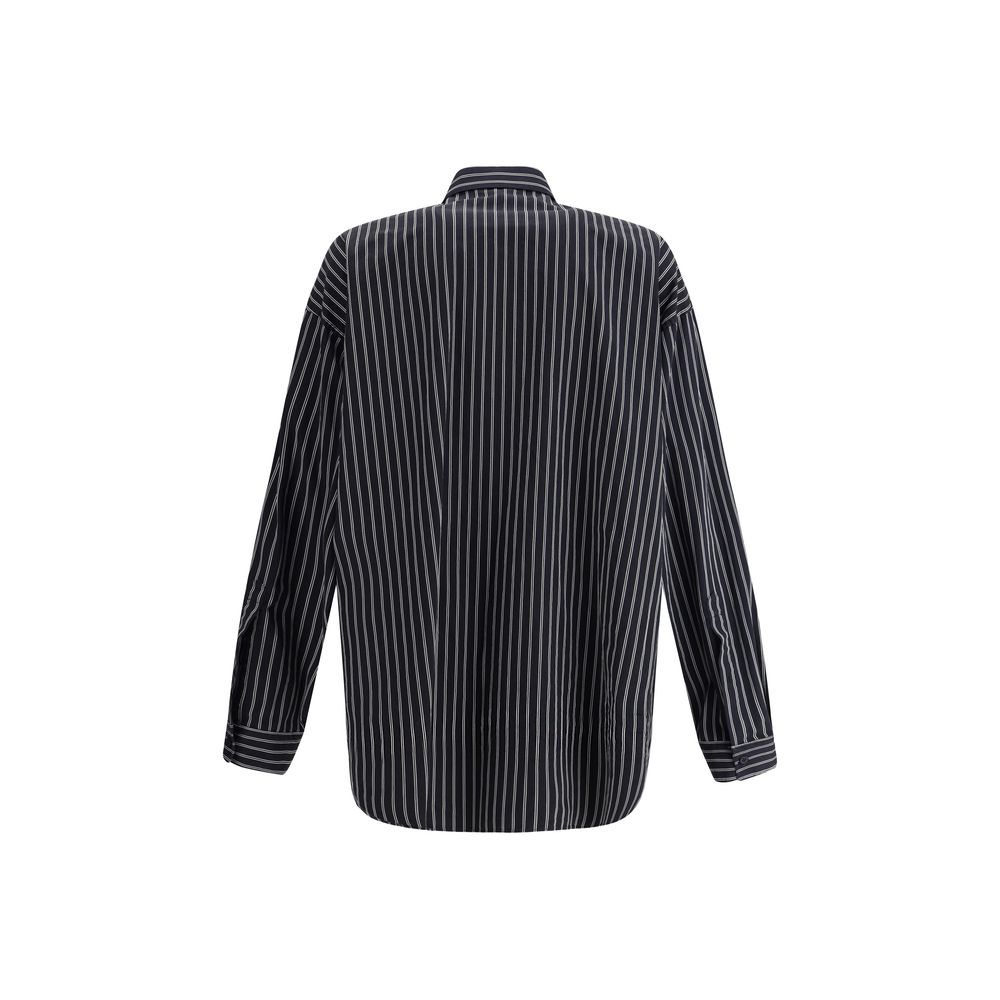 Balenciaga Stribet Fladt Skjorte