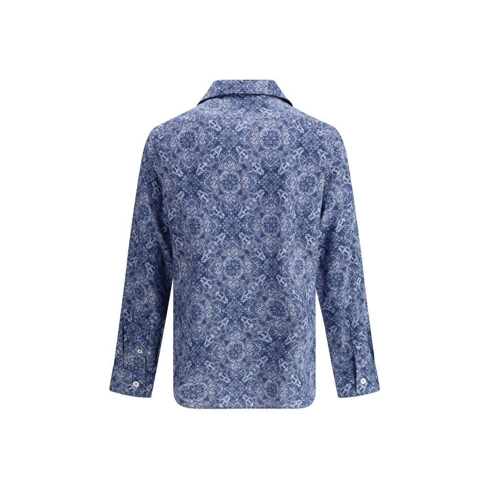 Brunello Cucinelli Skjorte med Paisley-tryk