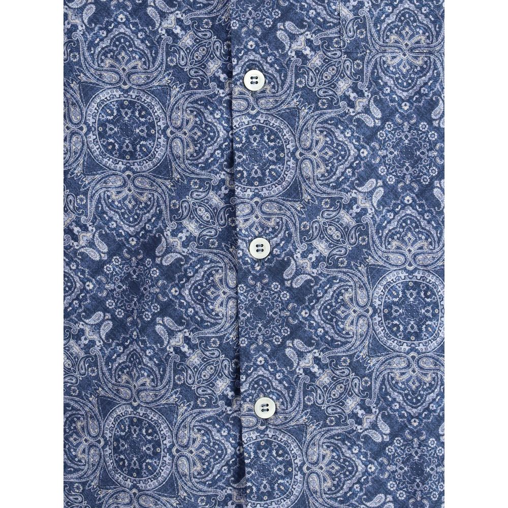 Brunello Cucinelli Skjorte med Paisley-tryk