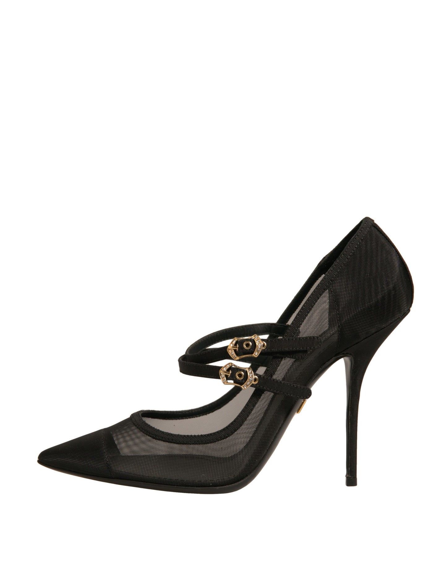 Dolce & Gabbana Sorte Mesh Mary Jane Højhælede Pumps Sko