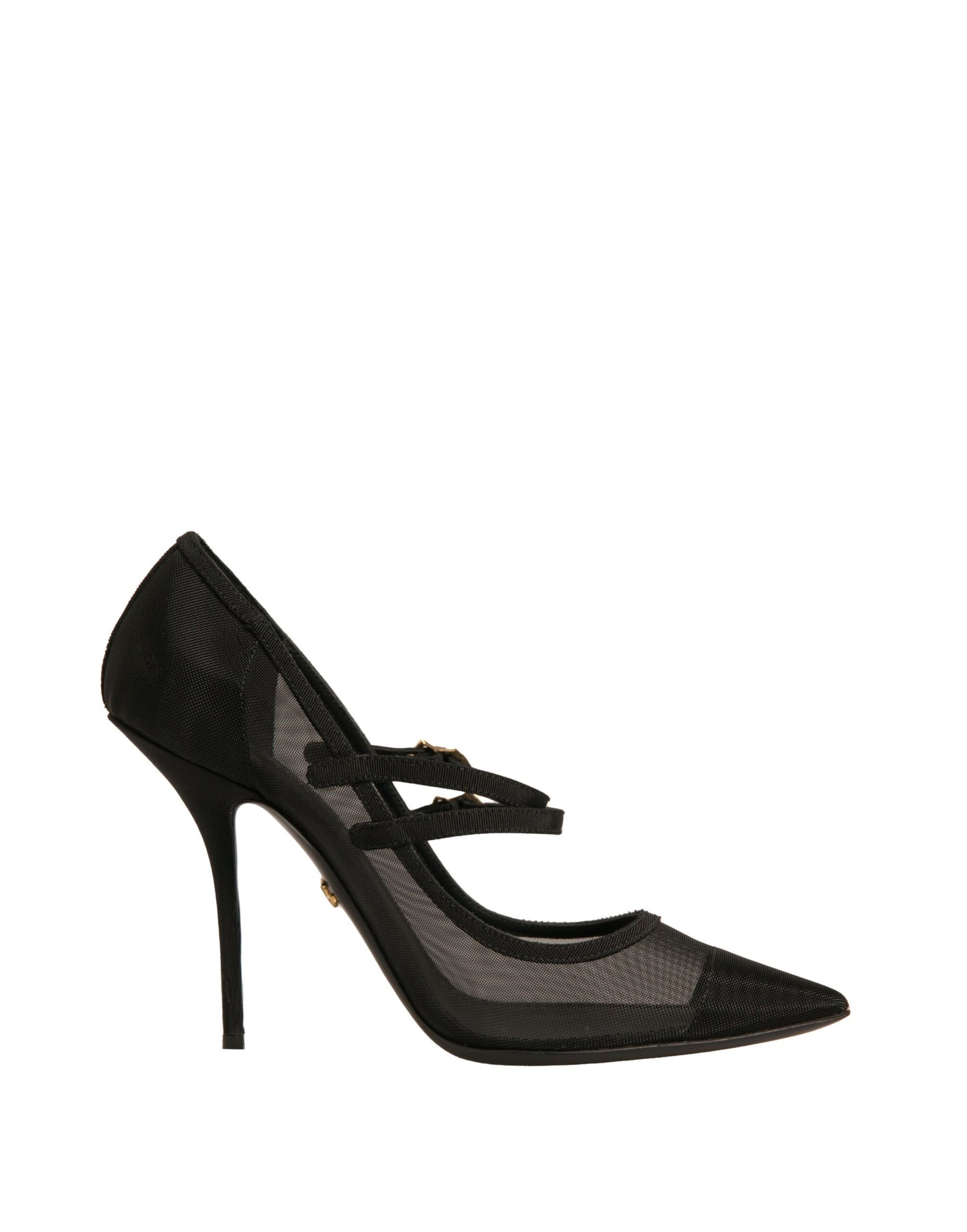 Dolce & Gabbana Sorte Mesh Mary Jane Højhælede Pumps Sko