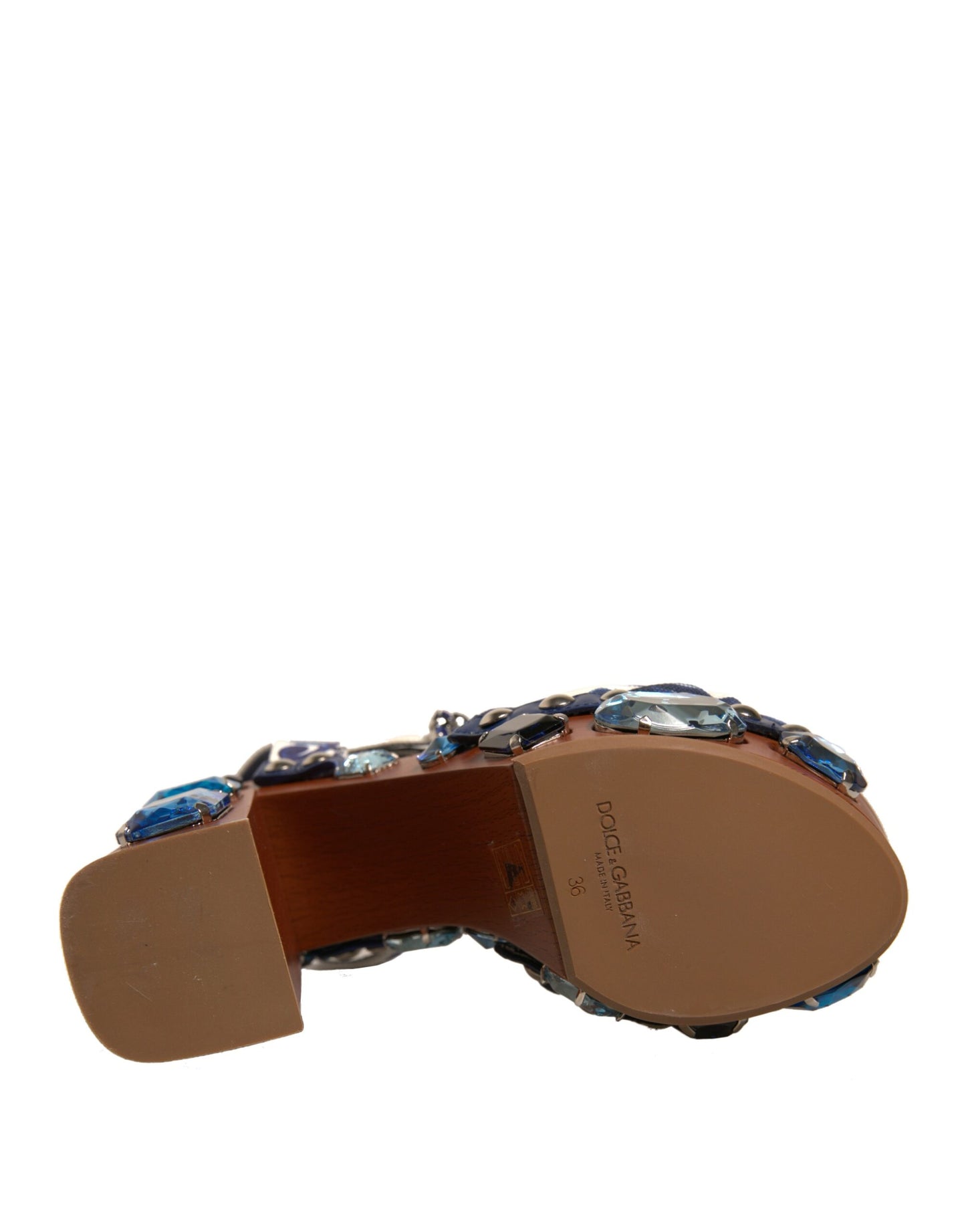 Dolce & Gabbana Flerfarvede Majolica Udsmykkede Kilesandaler Sko