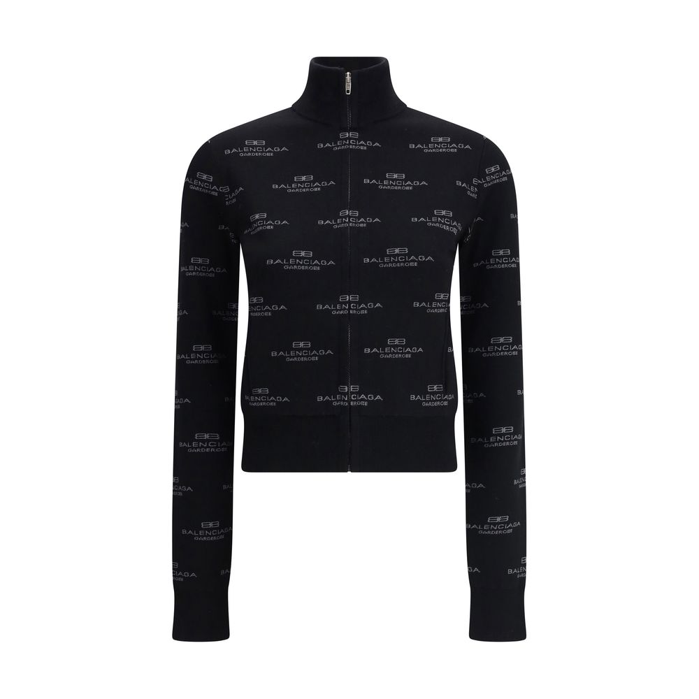 Balenciaga cardigan med heldækkende logo