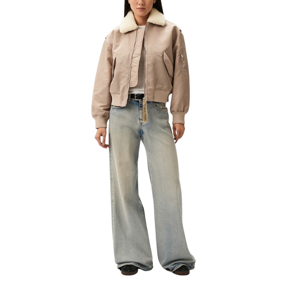 Calvin Klein Jeans Beige Polyesterjakker & Frakke