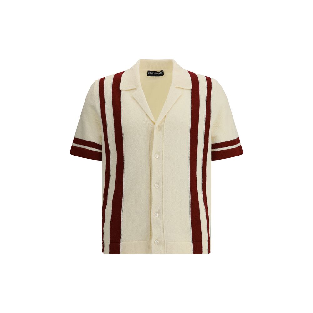 Dolce & Gabbana strikket bowlingskjorte