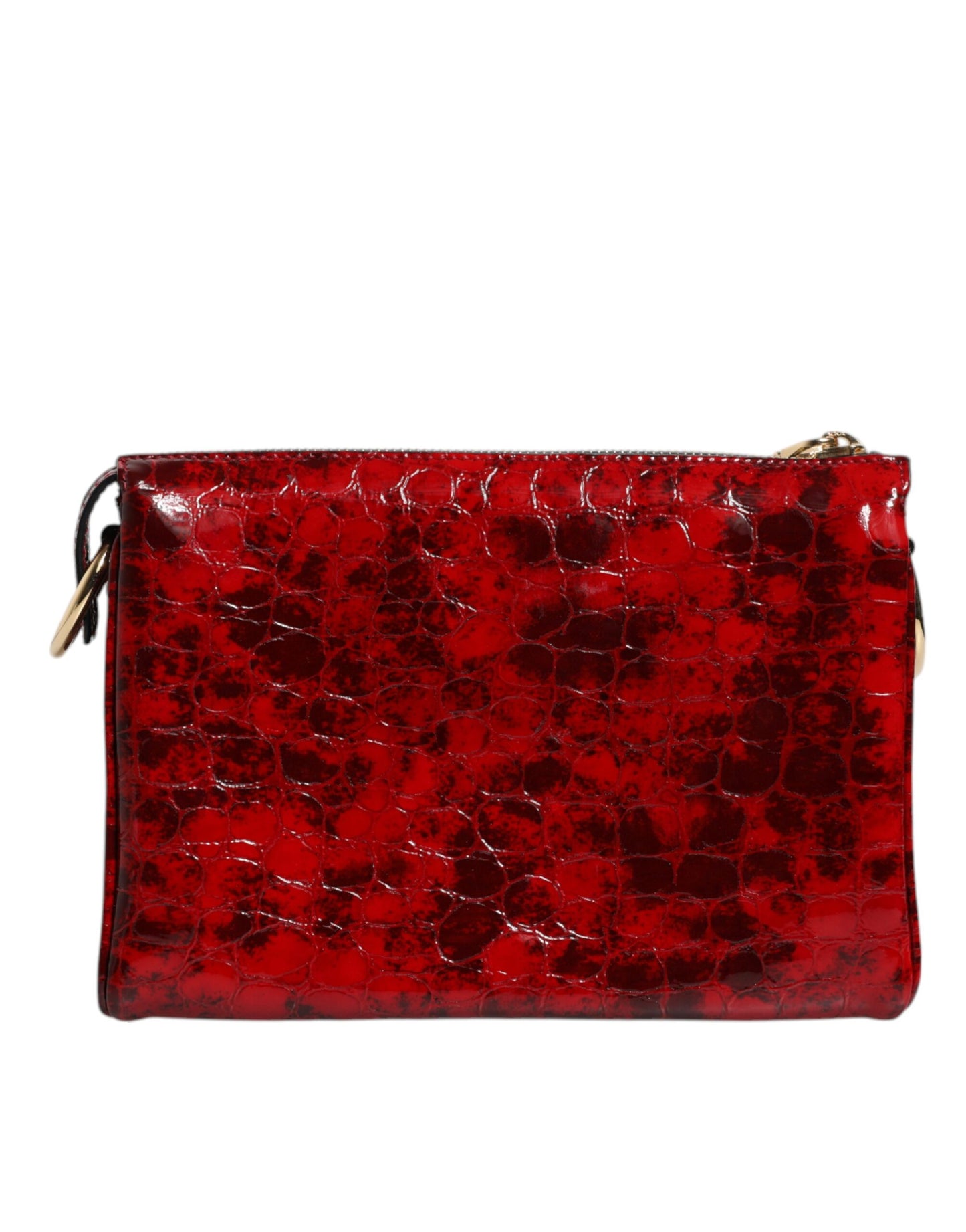 Dolce & Gabbana Rød Eksotisk Læder DG Logo Dame Crossbody Taske
