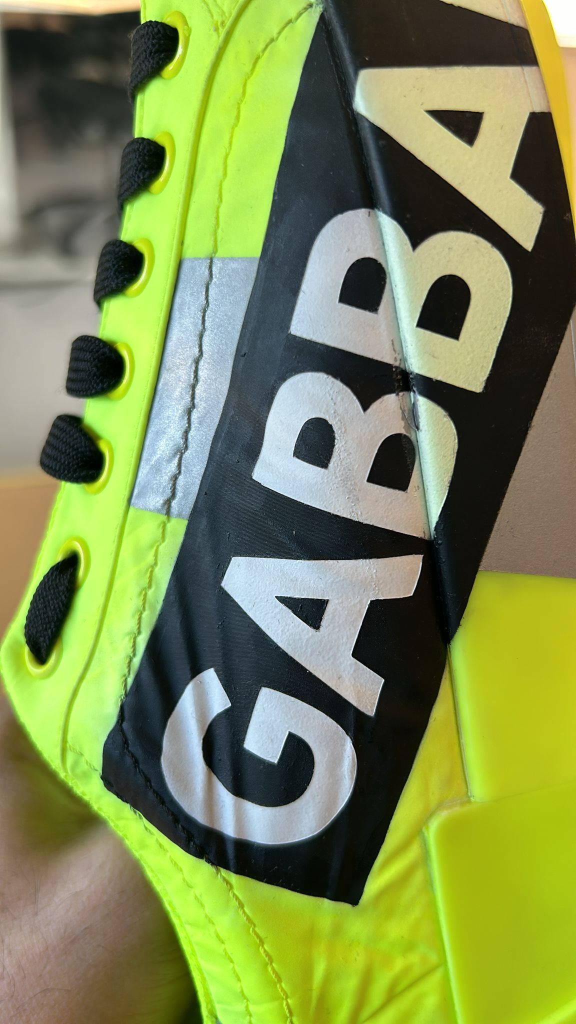 Dolce & Gabbana Neongrønne Low Top Sneakers Med Logo Tape
