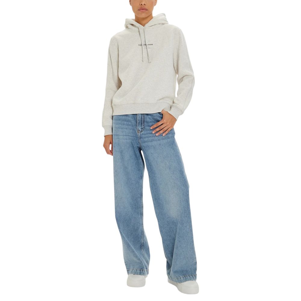 Calvin Klein Jeans Grå Bomuldssweater